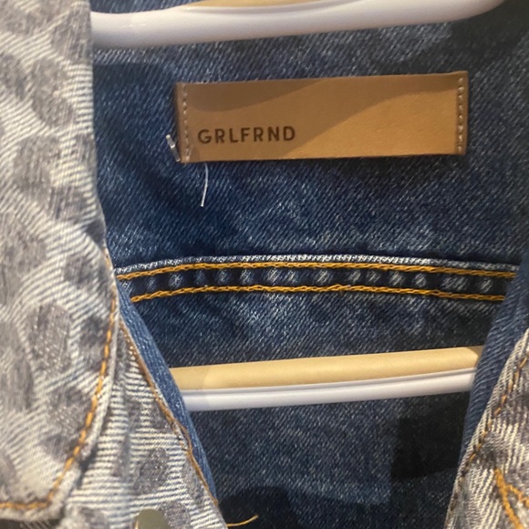 GRLFRND CARA LEOPARD PRINT CROPPED DENIM - Picture 9 of 10